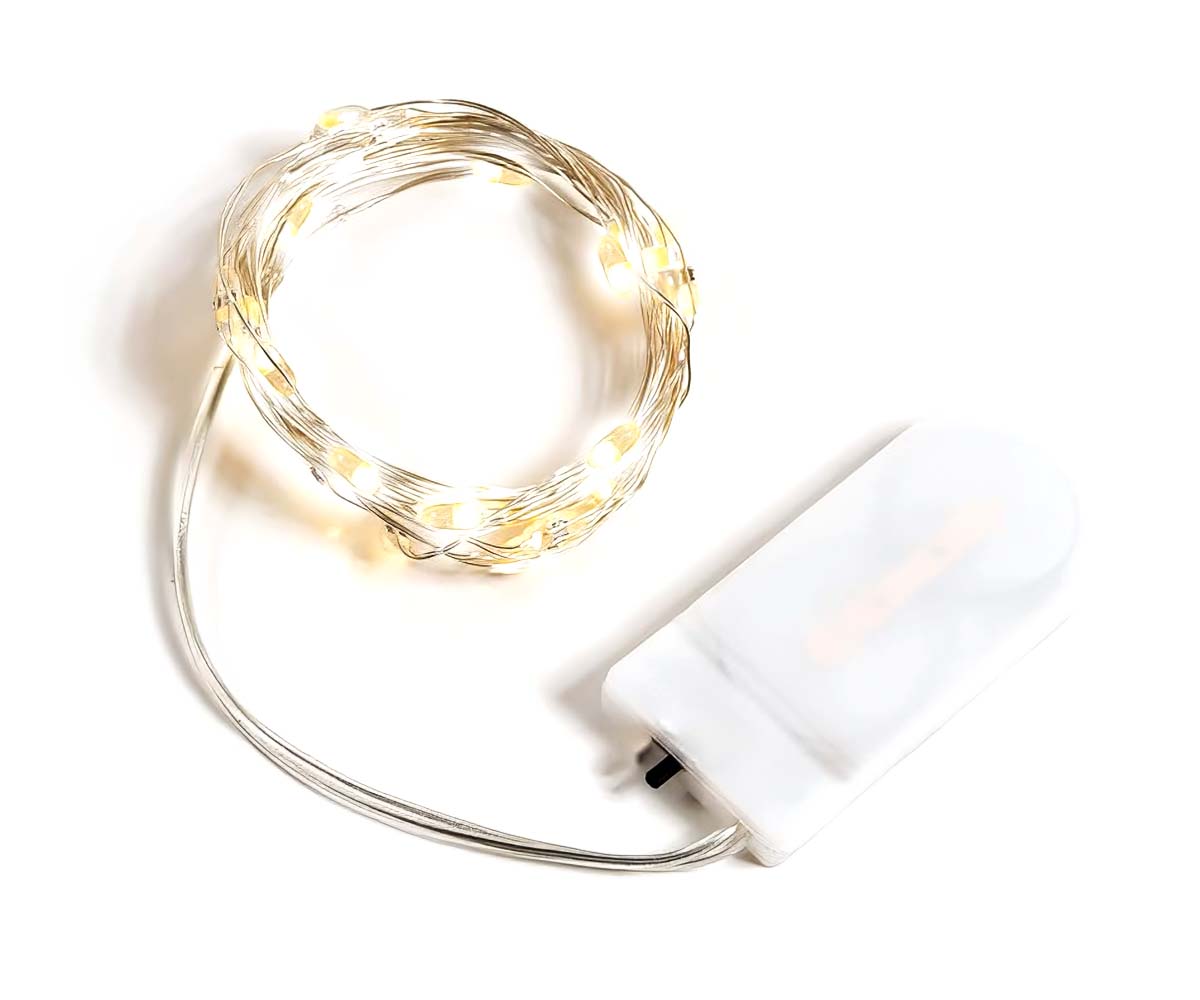 Battery-Operated LED String Lights (Warm White)
