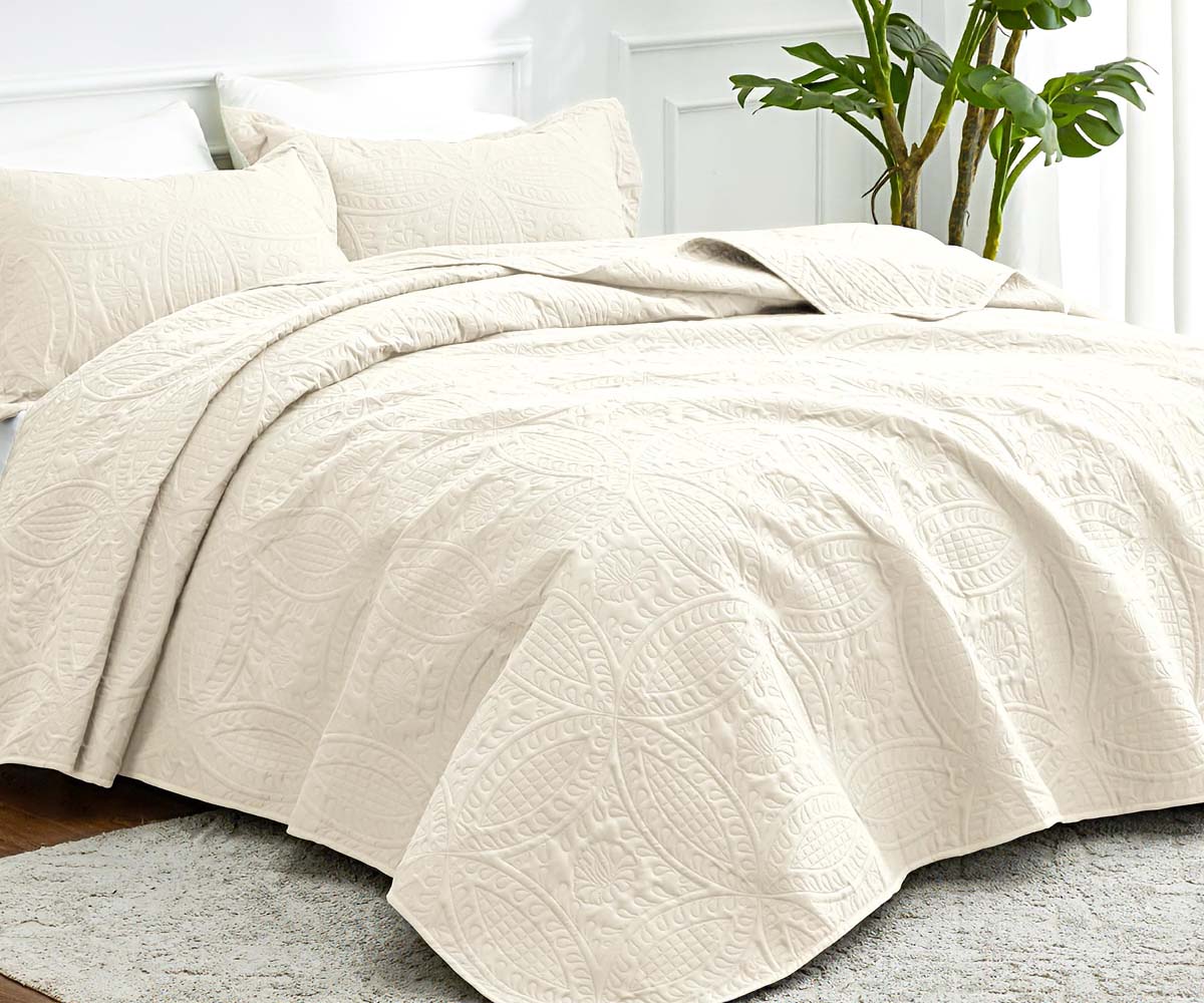 Microfiber Quilted Bedspread Set