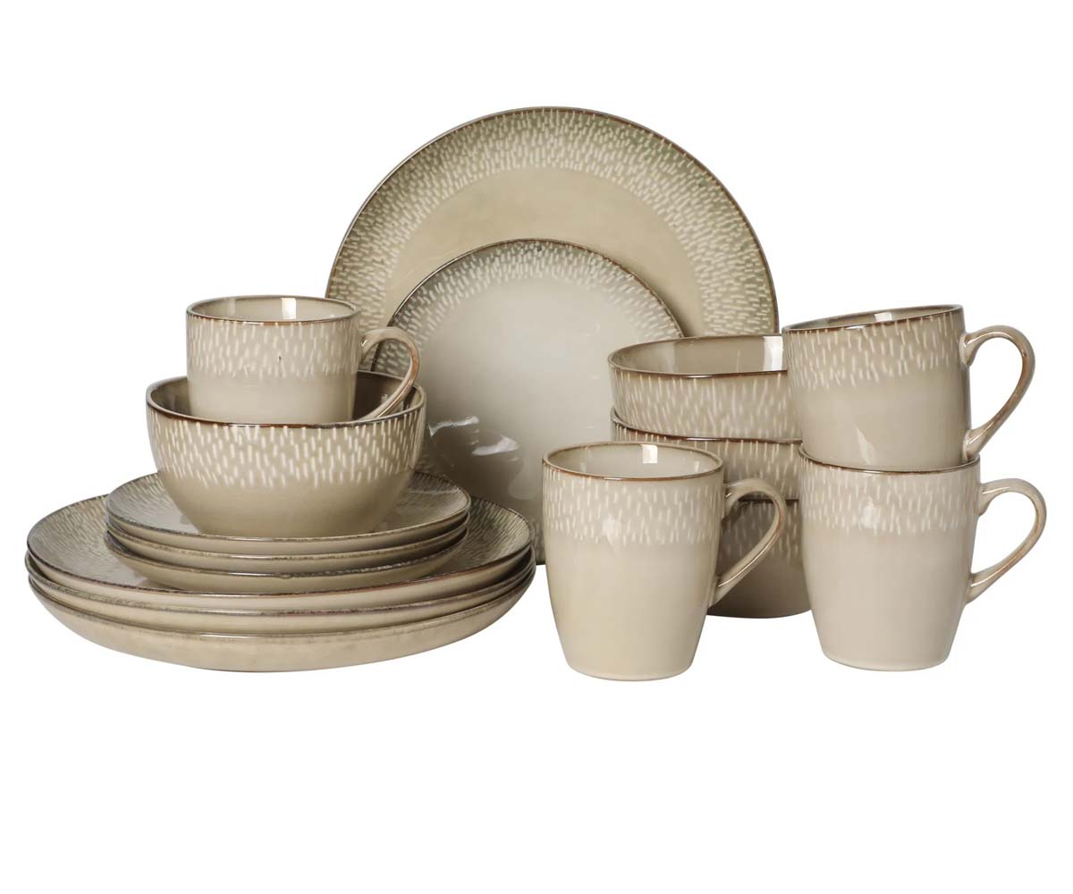 Ceramic Dinnerware Set (16-Piece)