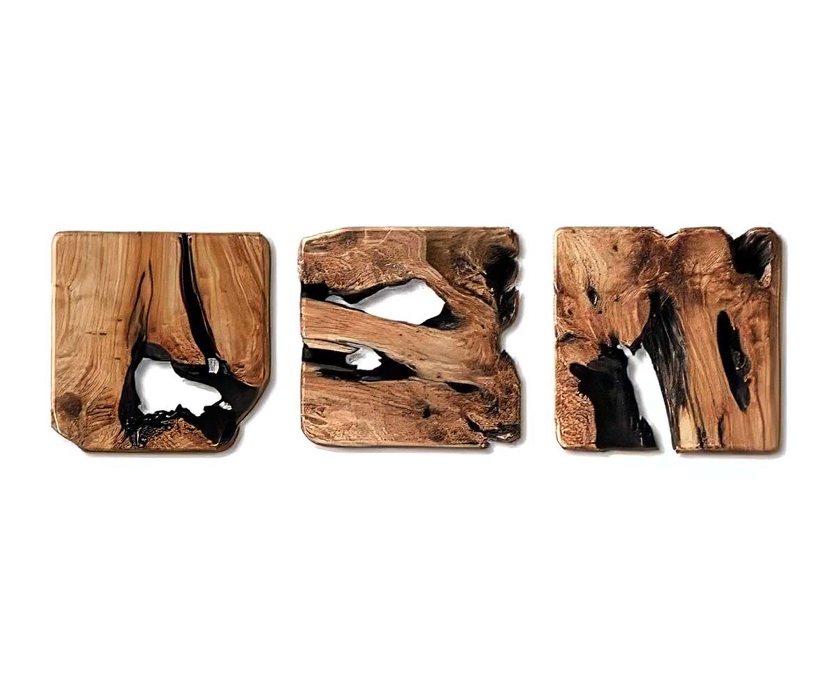Wooden Handcrafted Sculpture Set