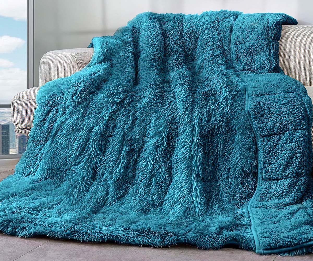 Sherpa-Lined Weighted Blanket
