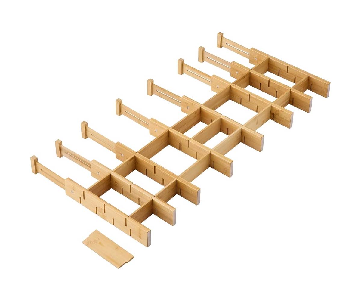 Bamboo Drawer Organizer Set